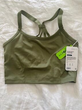 NWT Strappy Sports Bra in Olive
